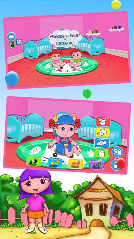 安娜照顾双生儿宝宝(1)